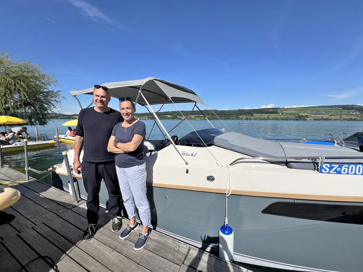 Elektroboot Testtage am Halwillersee mit dem e-motion 610