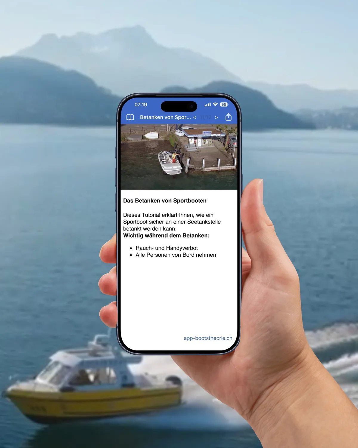 App Bootsman&ouml;ver mit Z-Antrieb Sportboot einfach vom Bootsfahrlehrer erkl&auml;rt